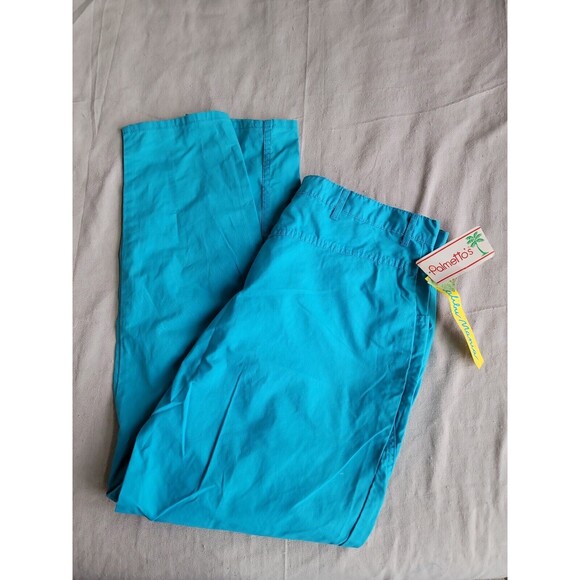 Palmettos Womens 20W 36x29 Pants Blue High Rise Mom Blue Vintage 90s Pockets - Picture 1 of 14